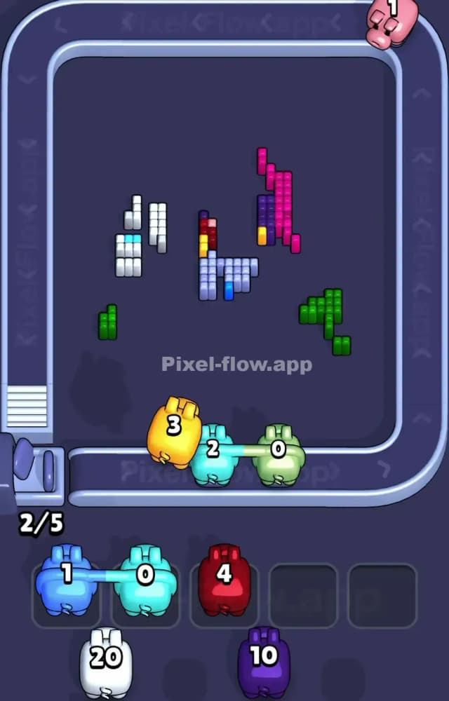 Pixel Flow Level 1119 Solution 3