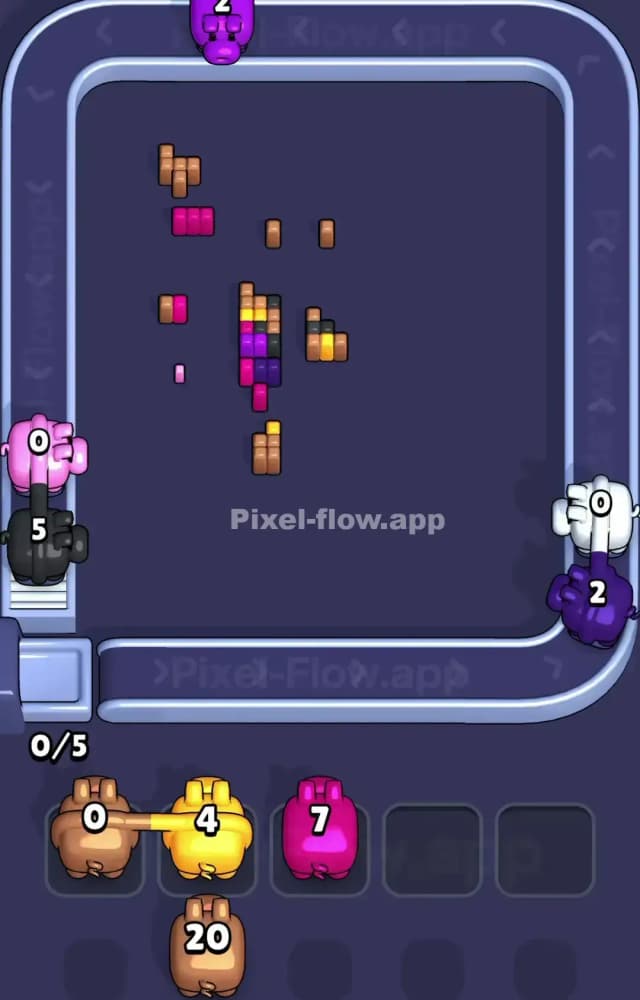 Pixel Flow Level 1580 Solution 3
