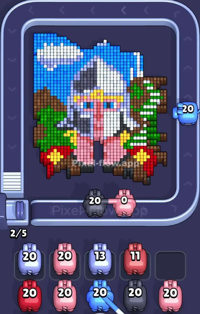 Pixel Flow Level 900 Solution 1