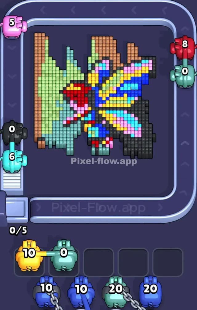 Pixel Flow Level 810 Solution 1