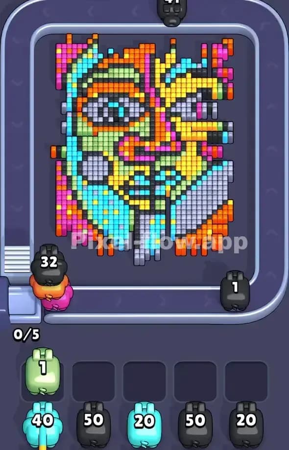 Pixel Flow Level 518 Solution 1