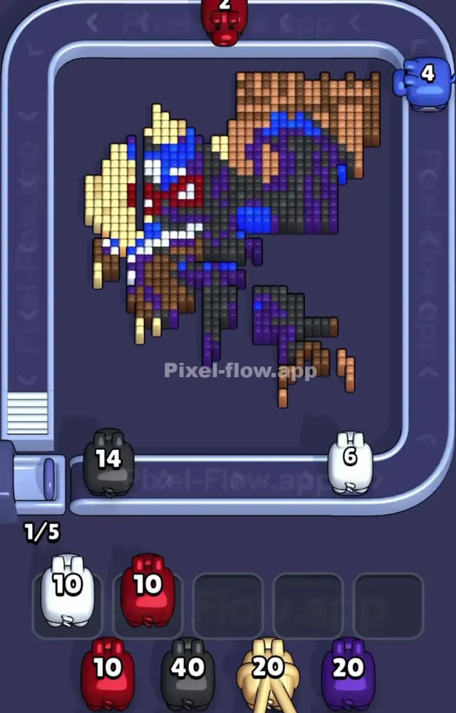 Pixel Flow Level 1122 Solution 2