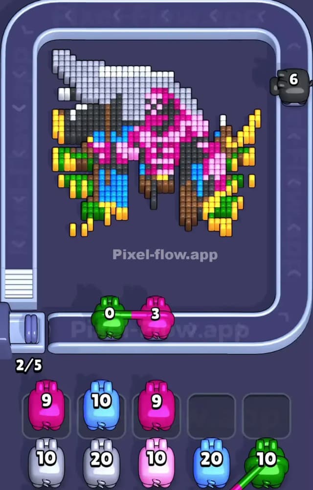 Pixel Flow Level 1062 Solution 2