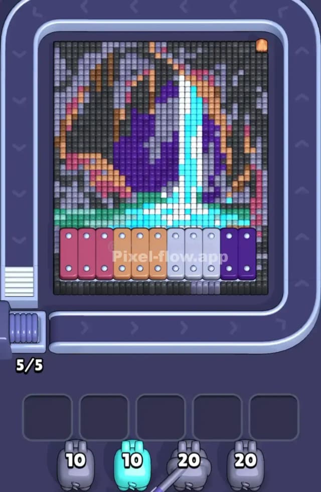 Pixel Flow Level 1850 Gameplay