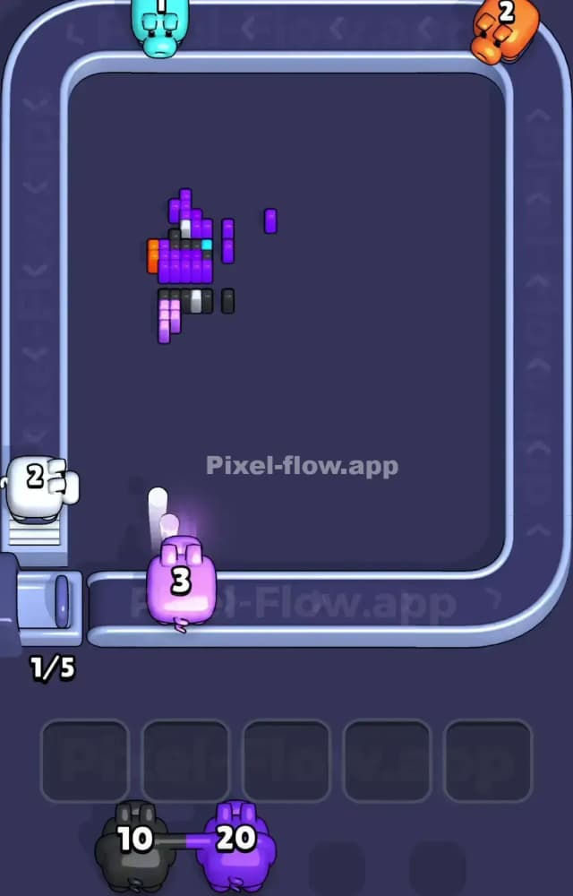 Pixel Flow Level 1008 Solution 3