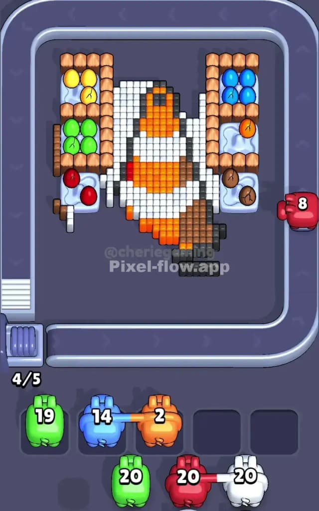 Pixel Flow Level 595 Solution 2