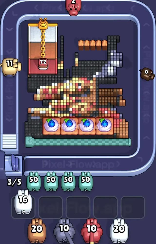 Pixel Flow Level 1159 Solution 1