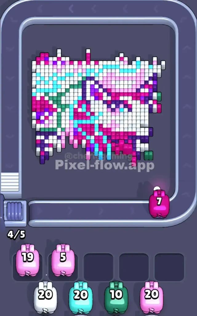 Pixel Flow Level 187 Solution 1