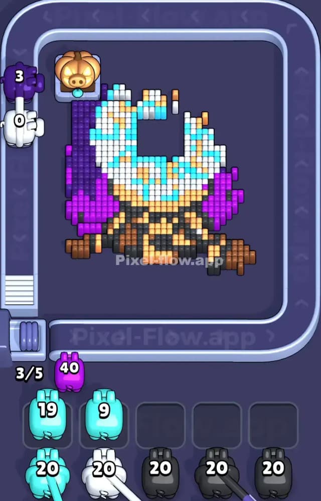 Pixel Flow Level 1025 Solution 2