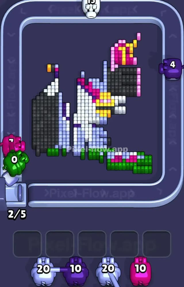 Pixel Flow Level 1328 Solution 2