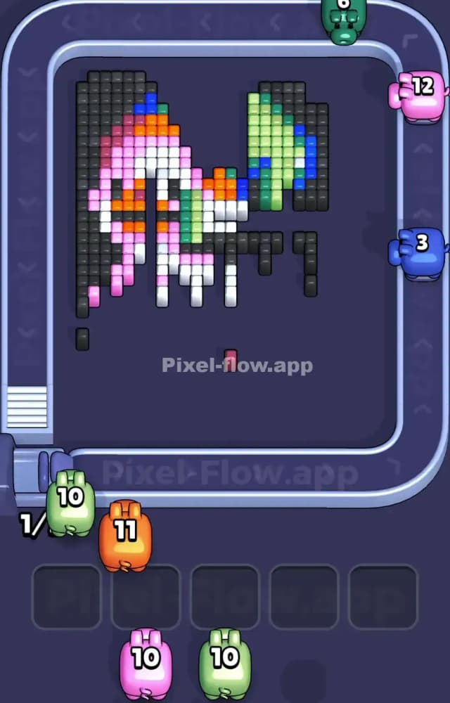 Pixel Flow Level 1004 Solution 2