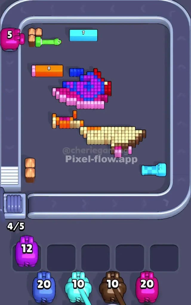 Pixel Flow Level 766 Solution 3