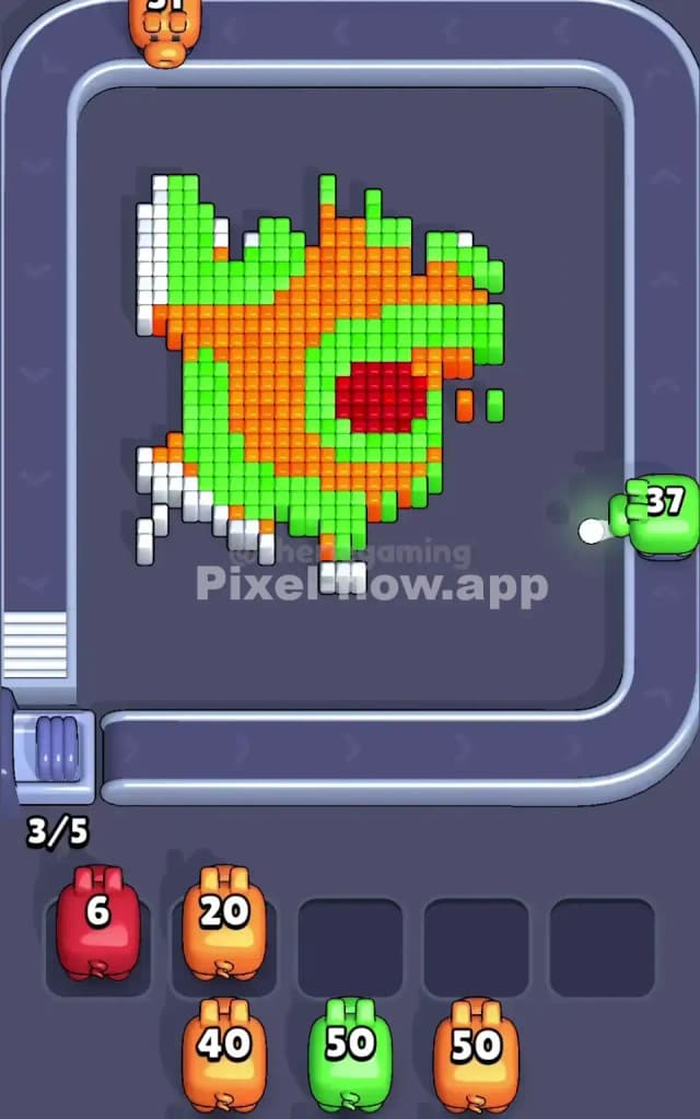 Pixel Flow Level 37 Solution 2