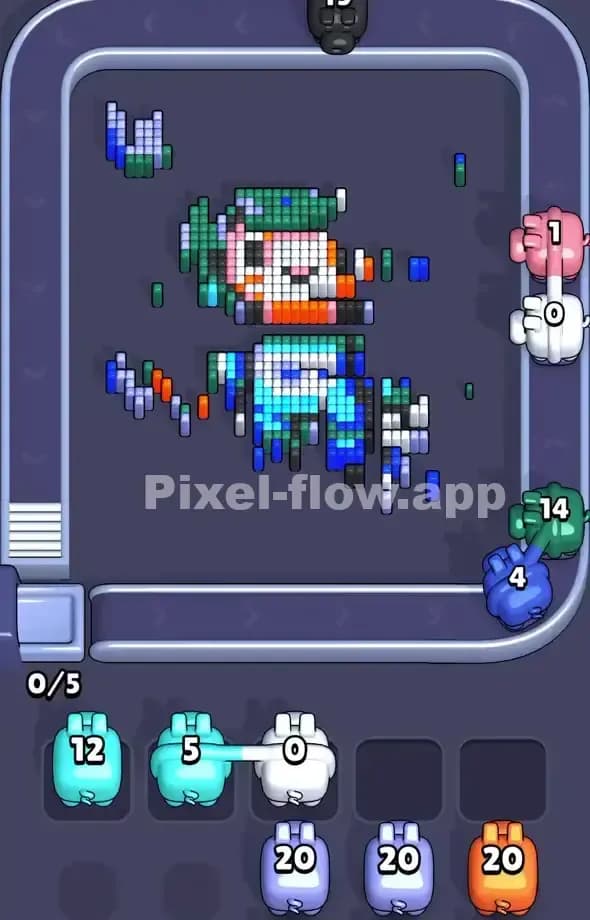 Pixel Flow Level 552 Solution 2