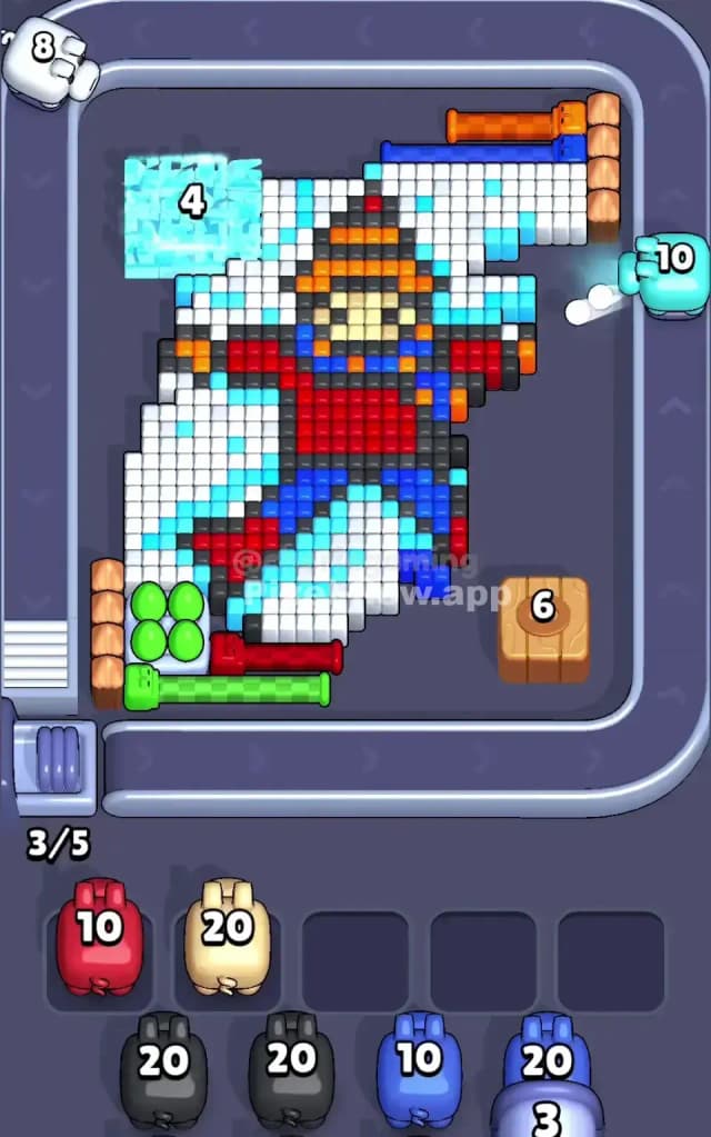 Pixel Flow Level 421 Solution 1