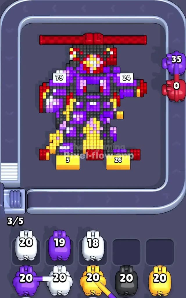 Pixel Flow Level 655 Solution 2