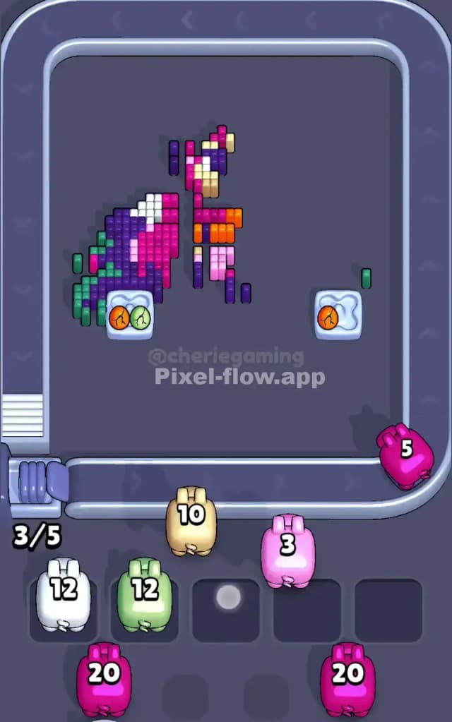 Pixel Flow Level 593 Solution 3