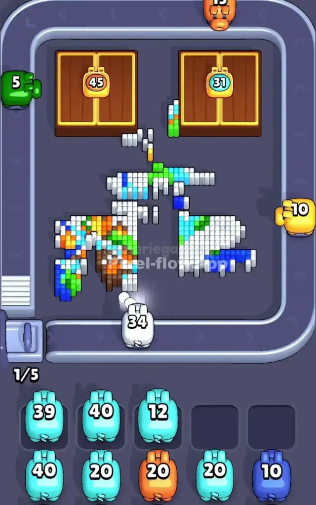 Pixel Flow Level 372 Solution 2