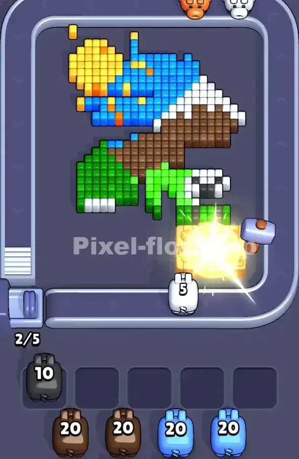 Pixel Flow Level 388 Solution 2