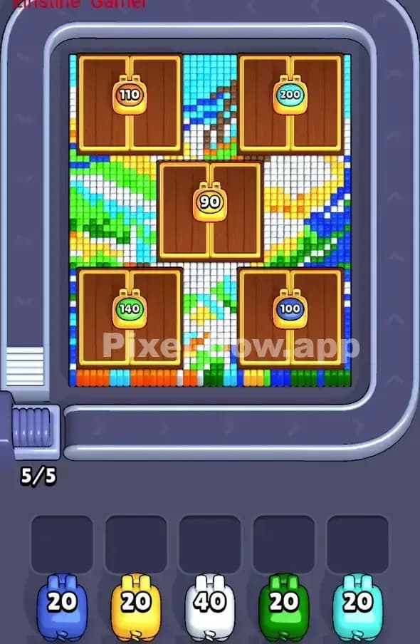 Pixel Flow Level 373 Gameplay