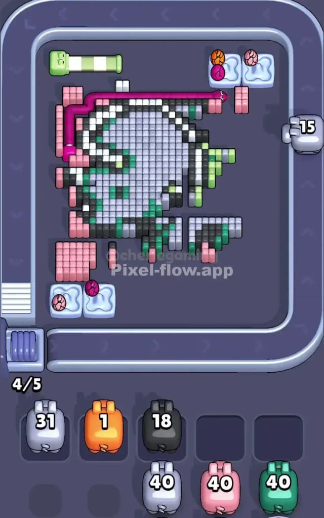 Pixel Flow Level 310 Solution 2