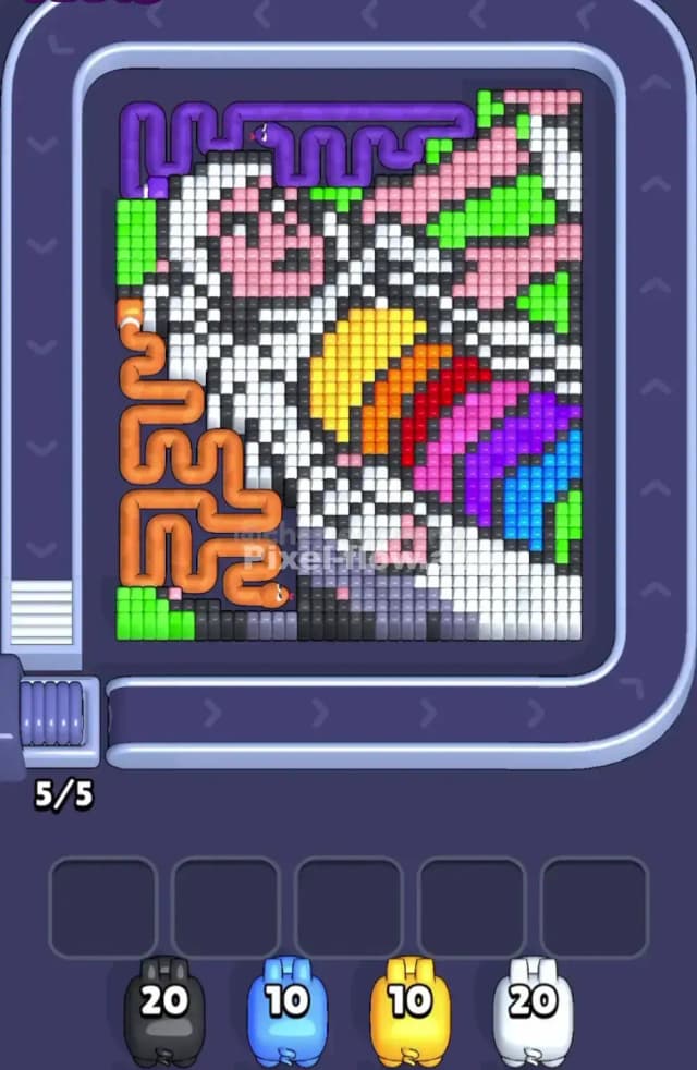 Pixel Flow Level 1885 Gameplay