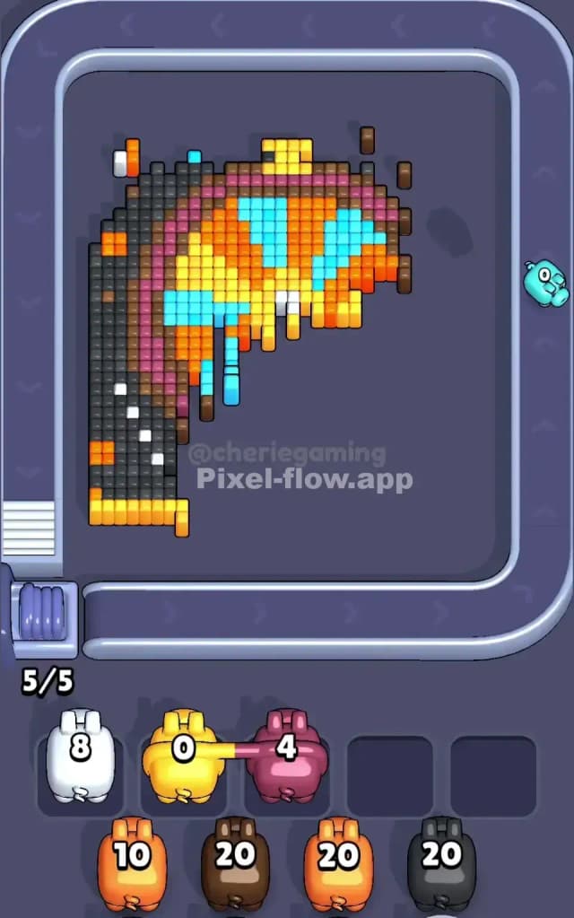 Pixel Flow Level 590 Solution 2