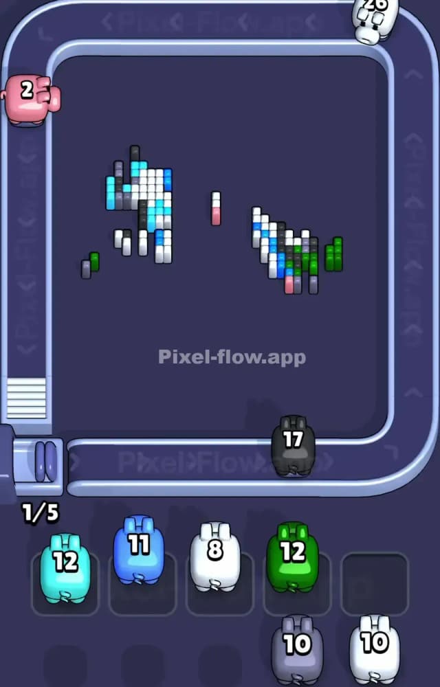 Pixel Flow Level 1495 Solution 3