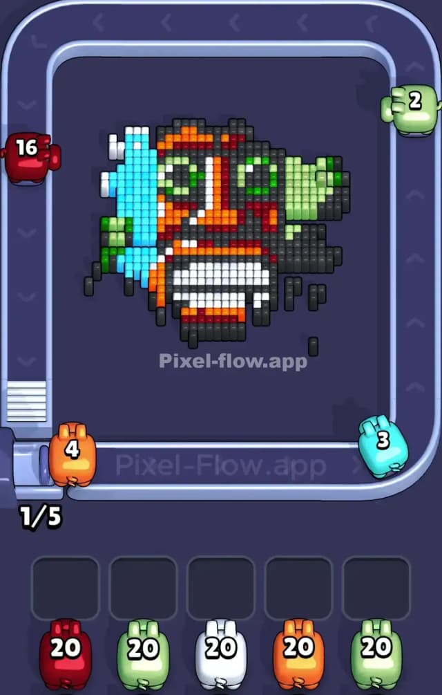 Pixel Flow Level 804 Solution 2