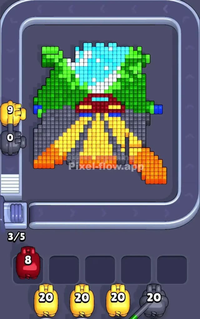 Pixel Flow Level 568 Solution 1