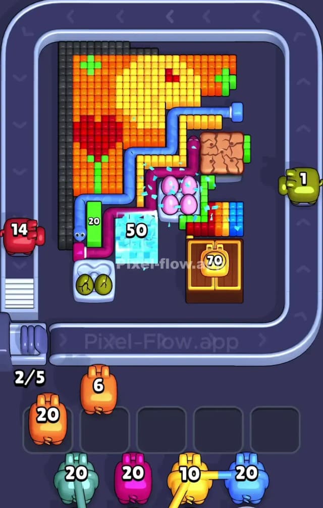 Pixel Flow Level 887 Solution 2
