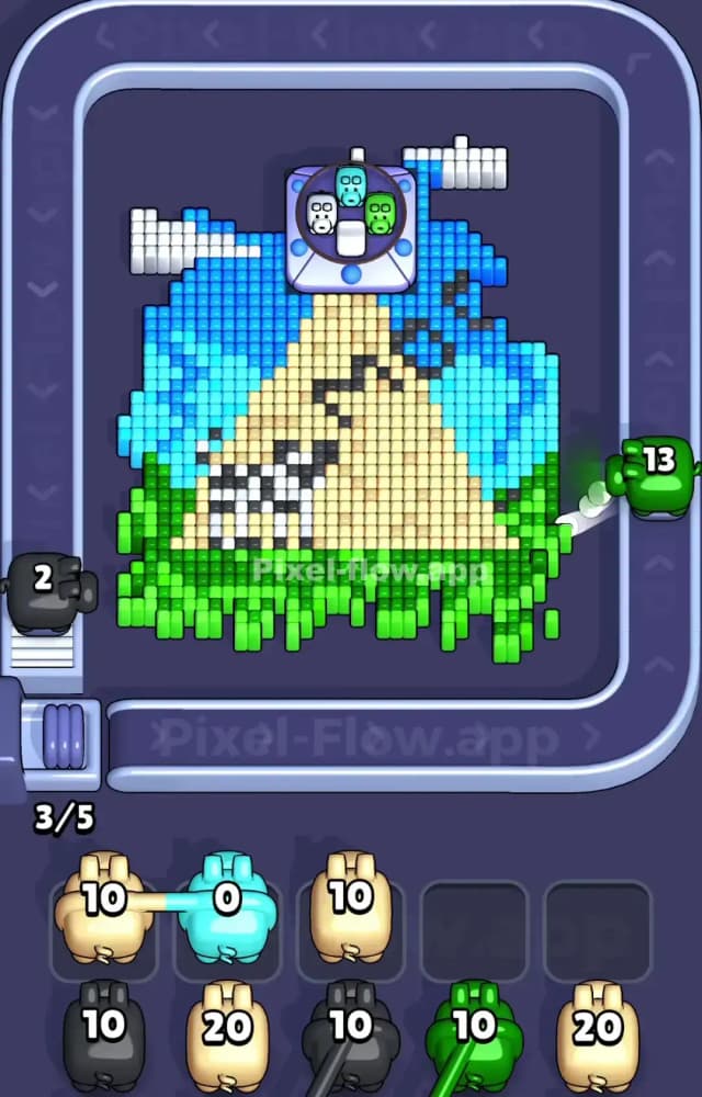 Pixel Flow Level 1072 Solution 1