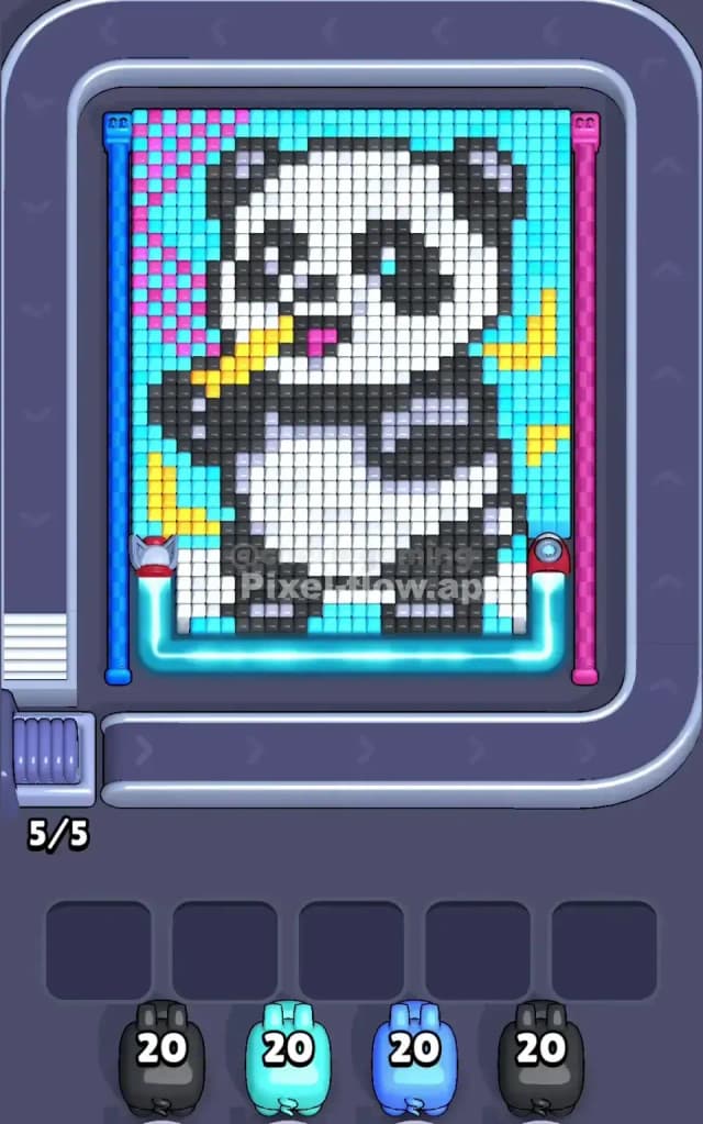 Pixel Flow Level 605 Gameplay