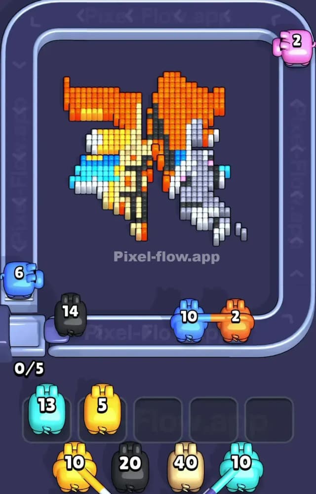 Pixel Flow Level 1457 Solution 2