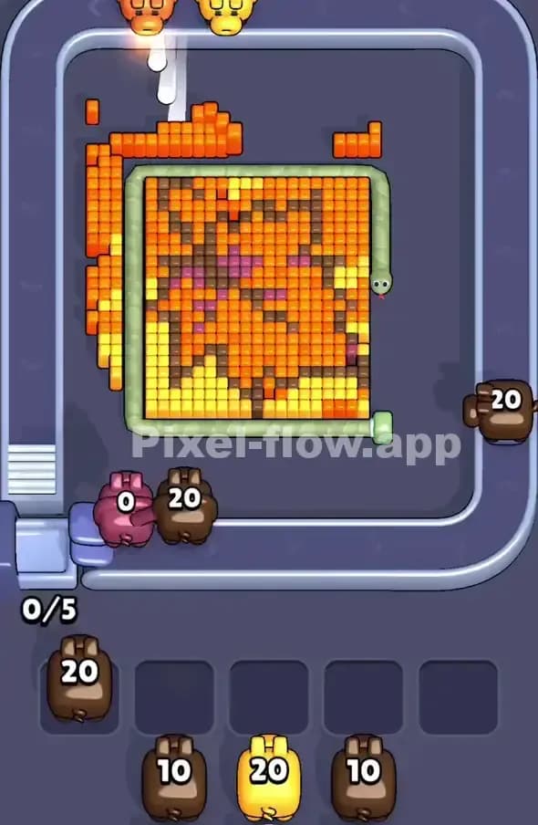 Pixel Flow Level 400 Solution 1