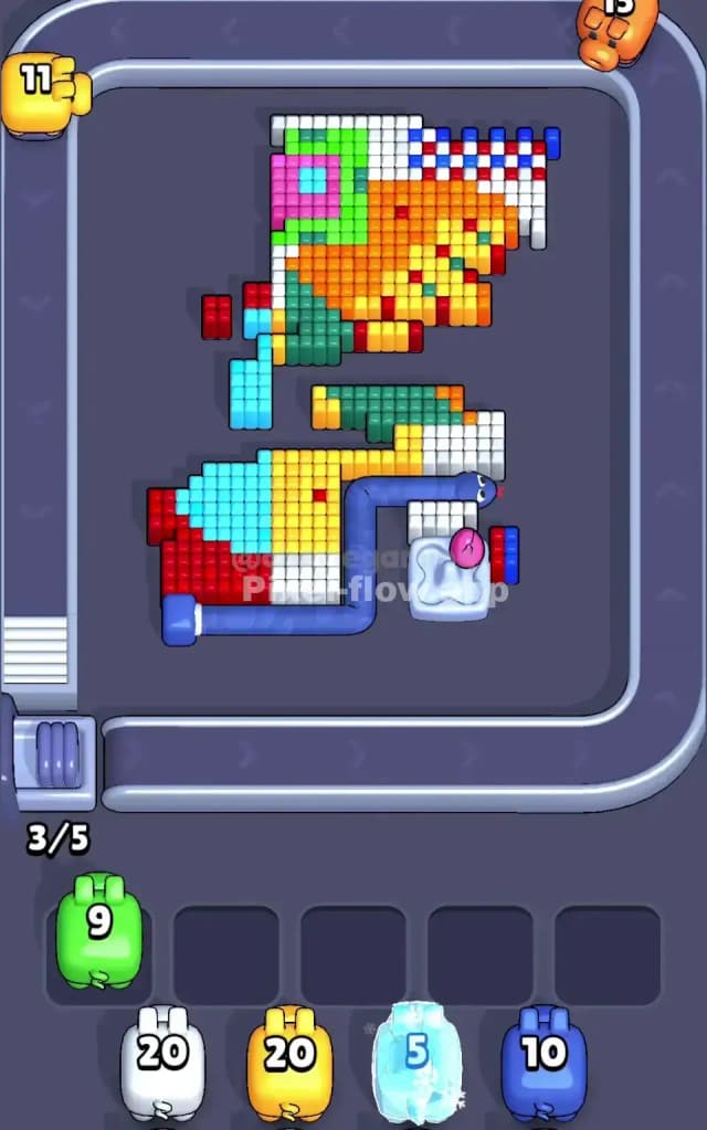 Pixel Flow Level 349 Solution 2