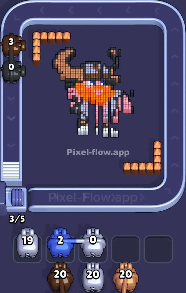 Pixel Flow Level 963 Solution 2