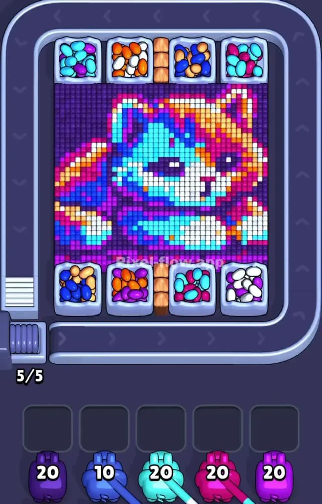 Pixel Flow Level 1204 Gameplay