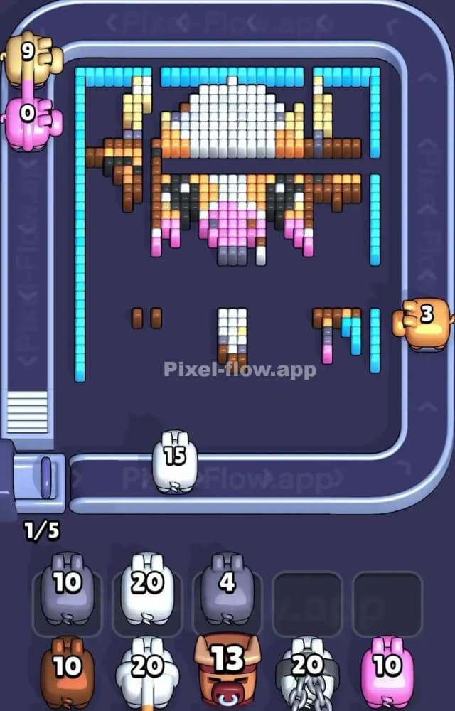 Pixel Flow Level 1319 Solution 2