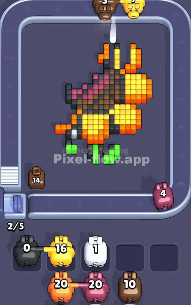 Pixel Flow Level 73 Solution 2