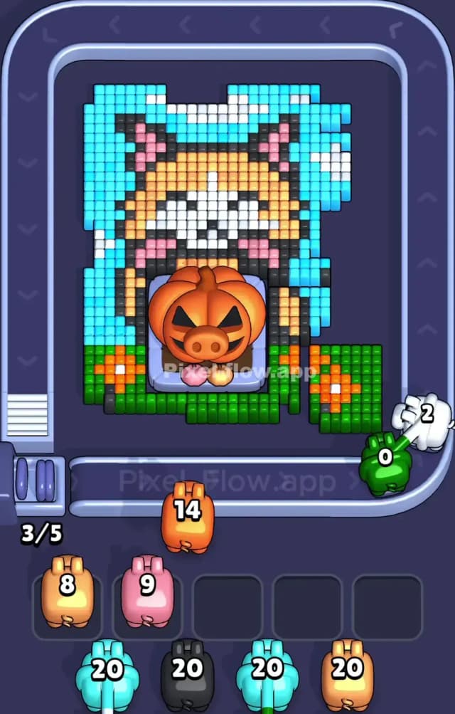 Pixel Flow Level 964 Solution 1