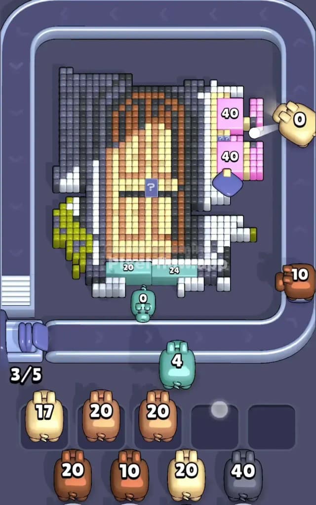 Pixel Flow Level 632 Solution 1