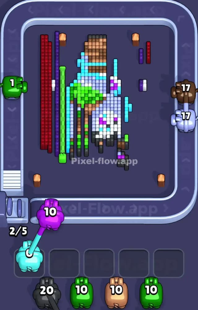 Pixel Flow Level 1090 Solution 2