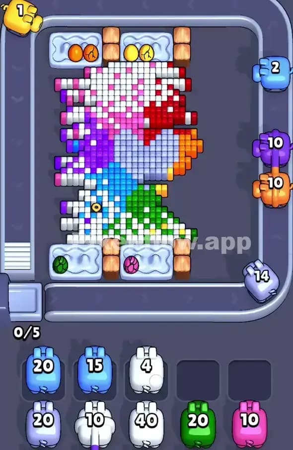 Pixel Flow Level 389 Solution 2