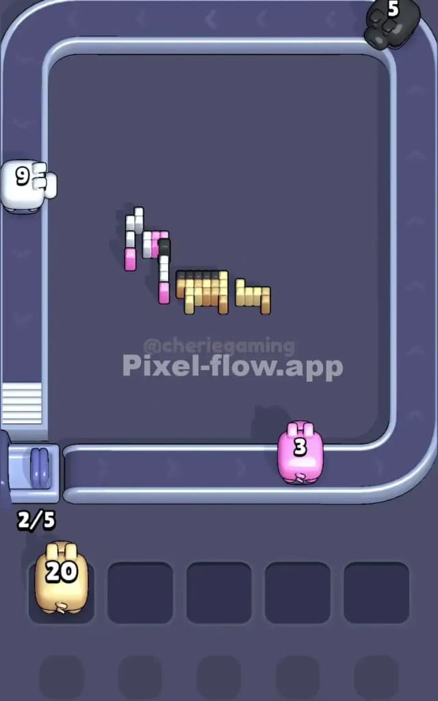 Pixel Flow Level 196 Solution 3