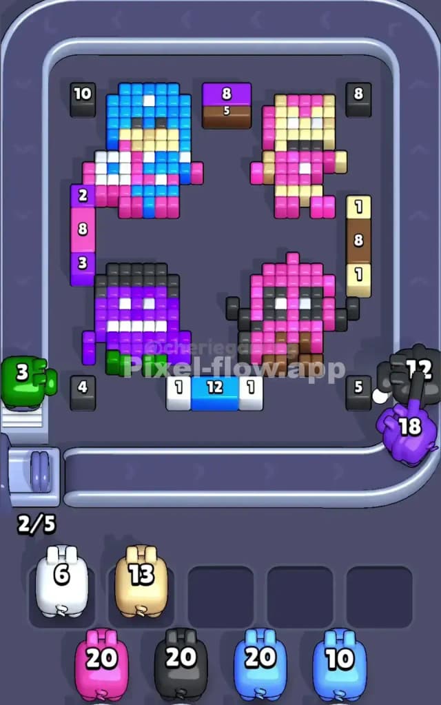 Pixel Flow Level 32 Solution 1