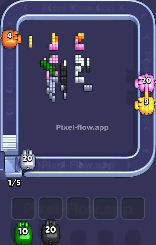 Pixel Flow Level 1133 Solution 3