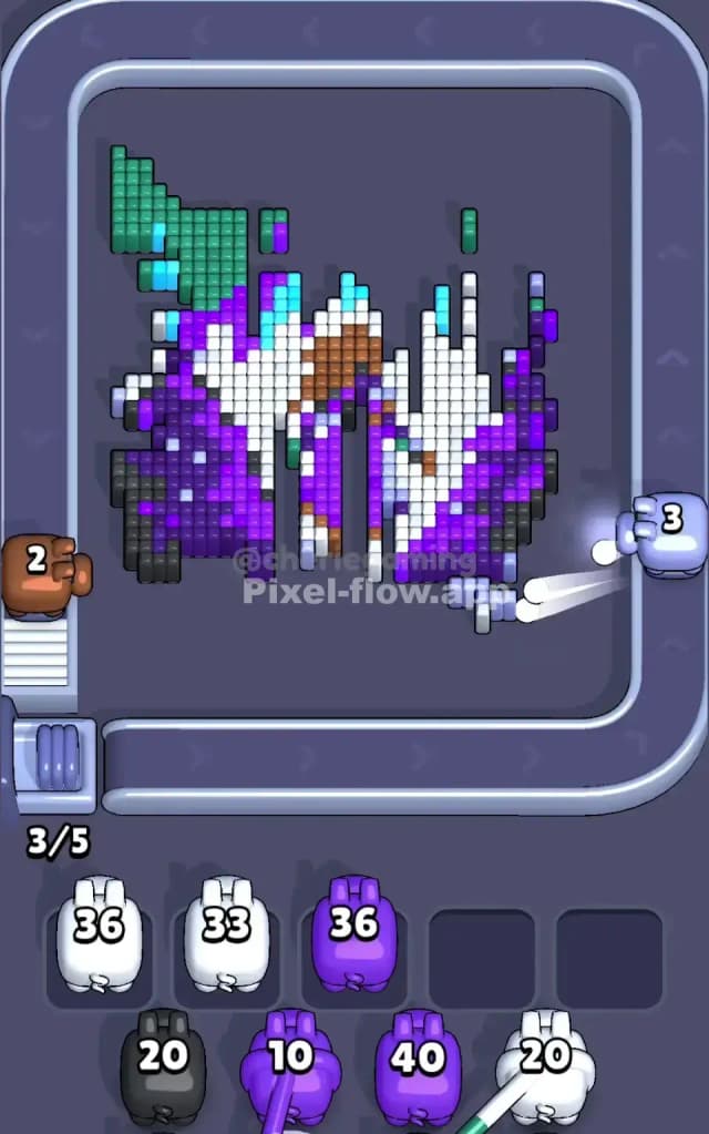 Pixel Flow Level 608 Solution 2