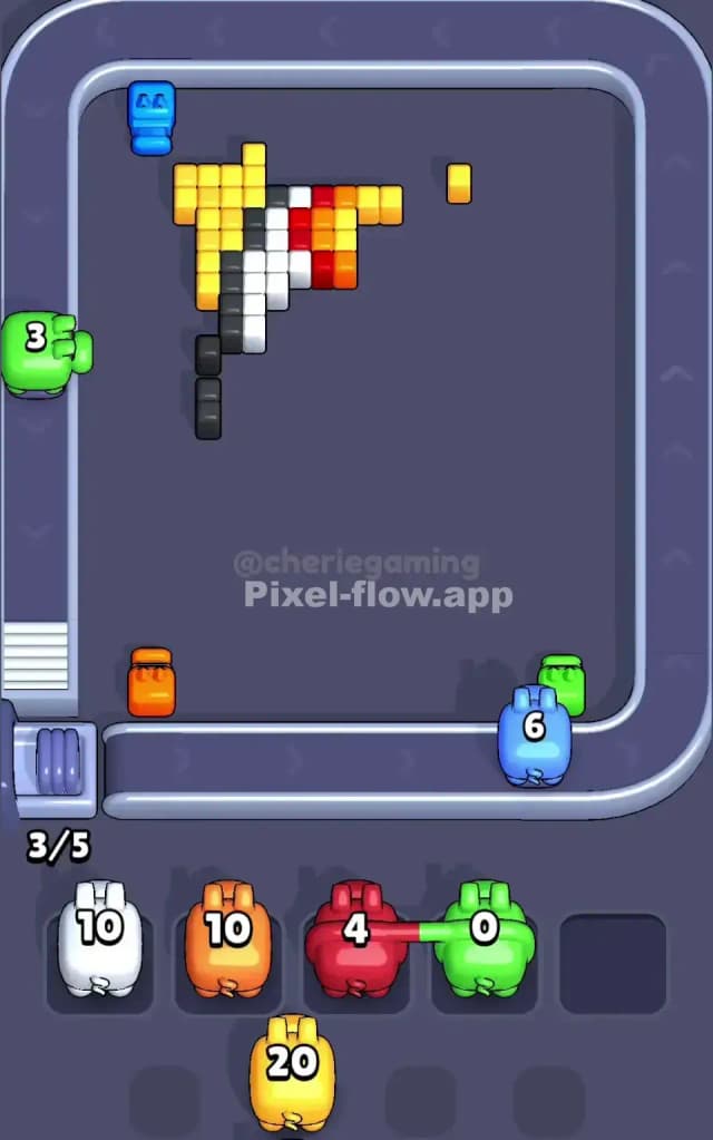 Pixel Flow Level 371 Solution 3