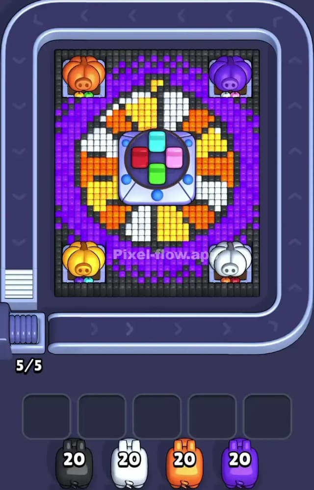 Pixel Flow Level 1300 Gameplay